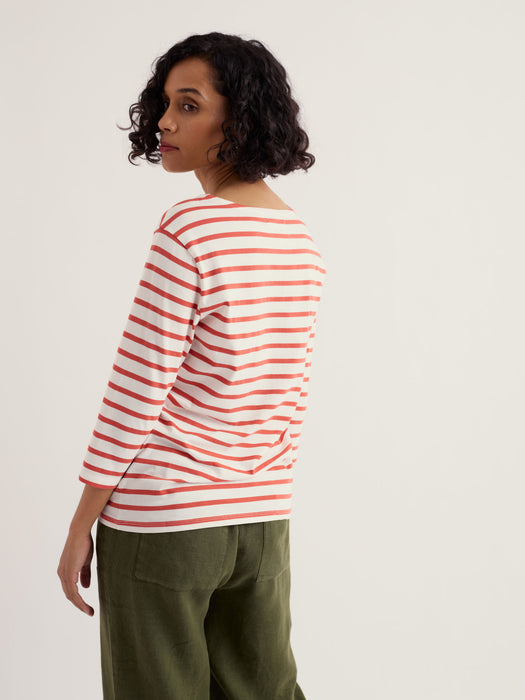 Seasalt Women's Sailor Top In Breton Carnelian
