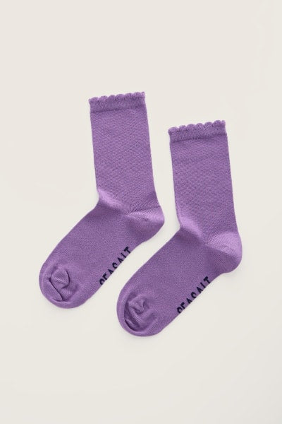Seasalt Women's Scallop Sailor Socks In Bright Orchid