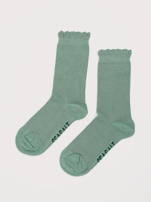 Seasalt Women's Scallop Sailor Socks In Foliage