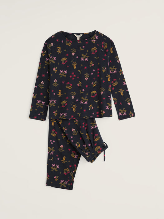 Seasalt Women's Setting Sun Pyjamas In Tapestry Flowers Onyx