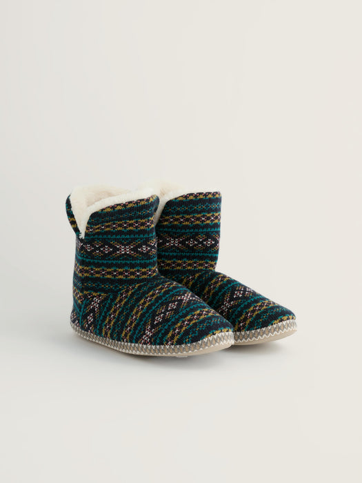 Seasalt Women's Snooze Slipper Booties In Shingle Bay Studio Green