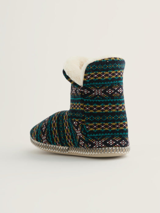 Seasalt Women's Snooze Slipper Booties In Shingle Bay Studio Green