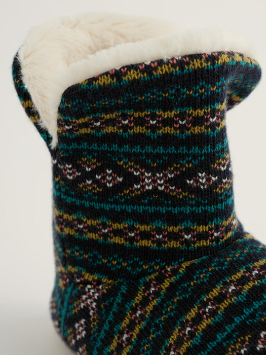 Seasalt Women's Snooze Slipper Booties In Shingle Bay Studio Green