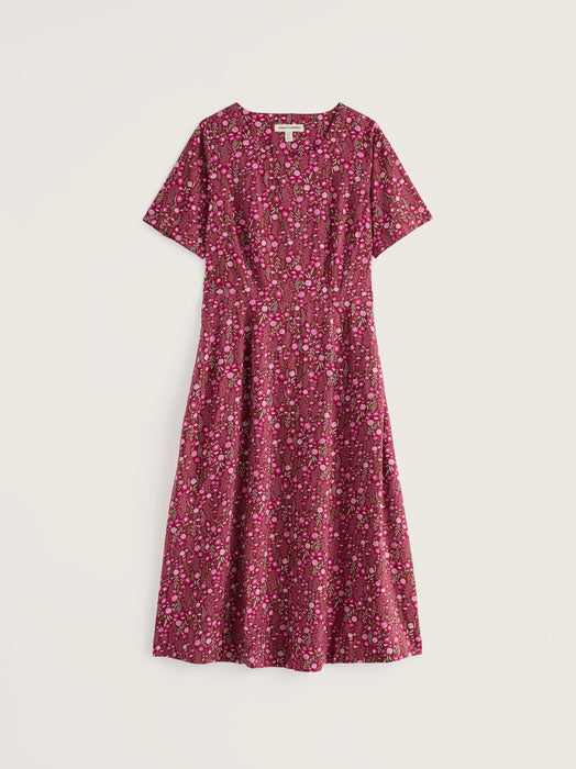 Seasalt Women's Tilly Dress In Wild Borders Red Cabin
