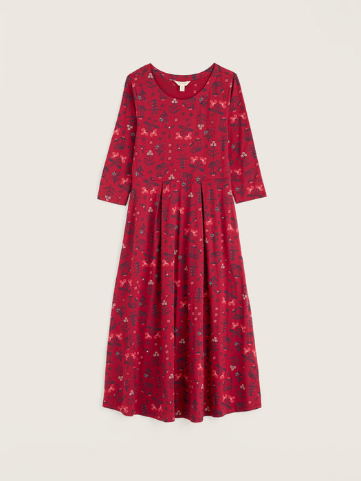 Seasalt Women's Veronica Dress In Tapestry Flowers Dahlia