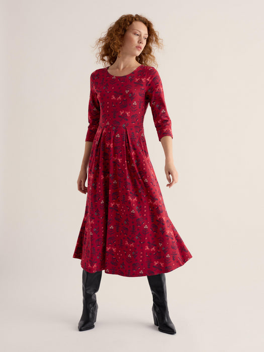 Seasalt Women's Veronica Dress In Tapestry Flowers Dahlia