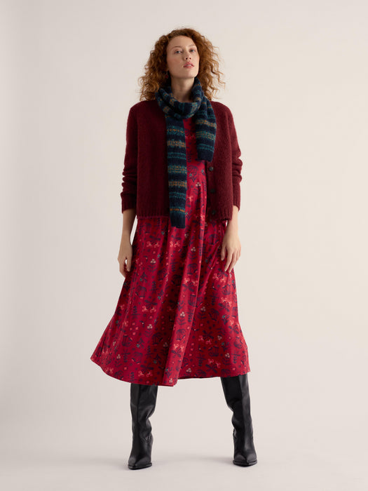 Seasalt Women's Veronica Dress In Tapestry Flowers Dahlia