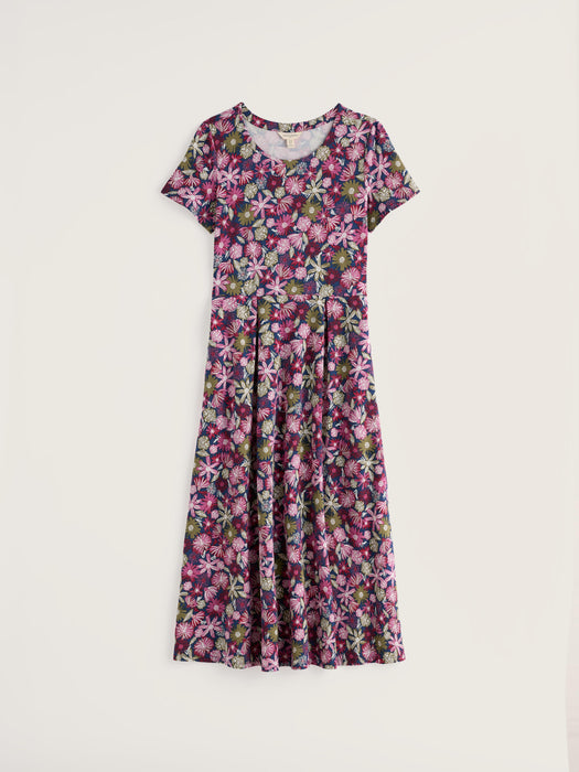 Seasalt Women's Veronica Short Sleeve In Sketchbook Blooms Rosa
