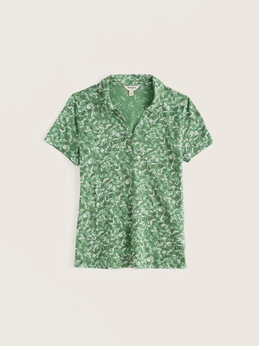 Seasalt Women's Wavecrest Jersey Short-Sleeve Shirt In Garden Peas Pea Pod