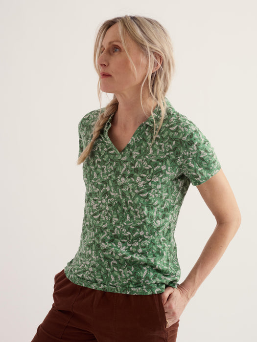 Seasalt Women's Wavecrest Jersey Short-Sleeve Shirt In Garden Peas Pea Pod