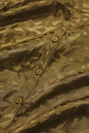 Seasalt Women's Willow Path Printed Shirt In Paper Birds Jacquard Bright Olive