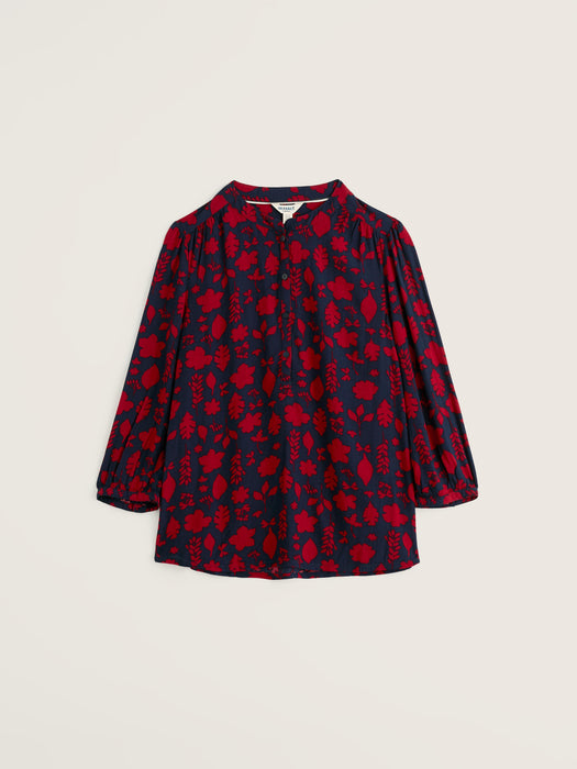 Seasalt Women's Willow Path Top In Pressed Botanical Maritime