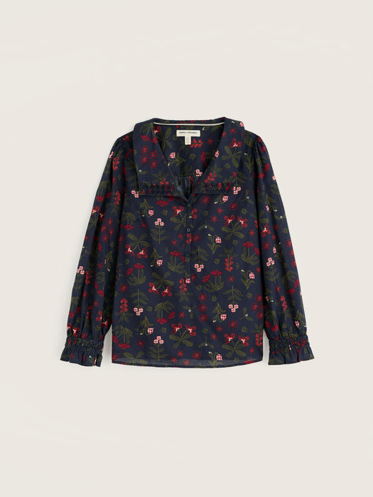 Seasalt Women's Ysella Top In Tapestry Flowers Maritime Mix