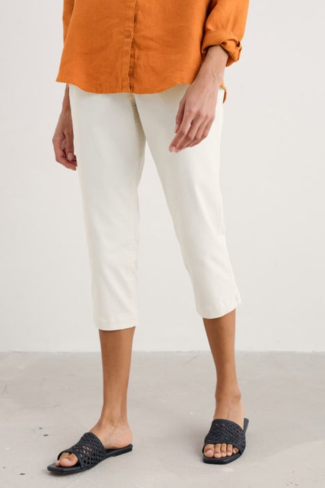Seasalt Women's Albert Quay Slim Fit Crops In Chalk