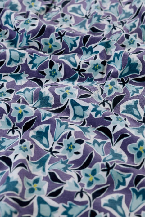 Seasalt Women's Appletree Keyhole Detail T-Shirt In Paper Bellflower Bilberry