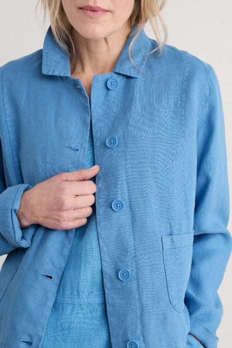 Seasalt Women's Arame Linen Jacket In Clear Sky