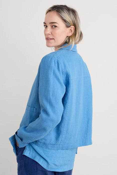 Seasalt Women's Arame Linen Jacket In Clear Sky
