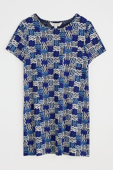 Seasalt Women's Bowithick Jersey Tunic In Weaving Waves Yacht