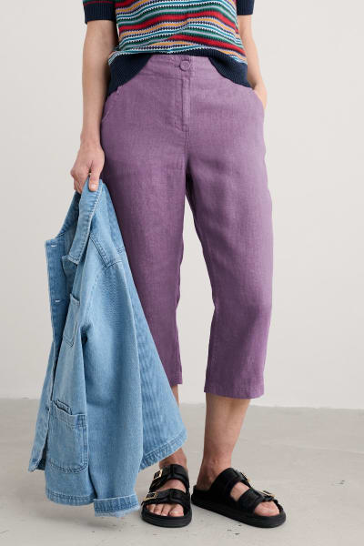 Seasalt Women's Brawn Point Crops In Light Damson