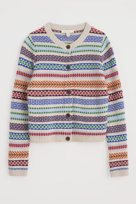 Seasalt Women's Percella Cove Fair Isle Cardigan In Knit Abstraction Multi