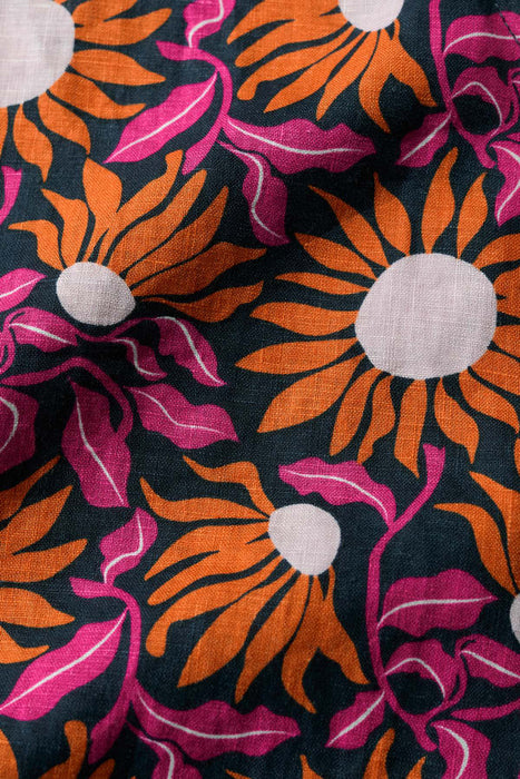 Seasalt Women's  Lighthouse Station Linen Vest In Bold Sunflower Maritime