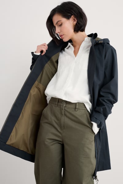 Seasalt Women's Coverack Waterproof Coat In Inkwell