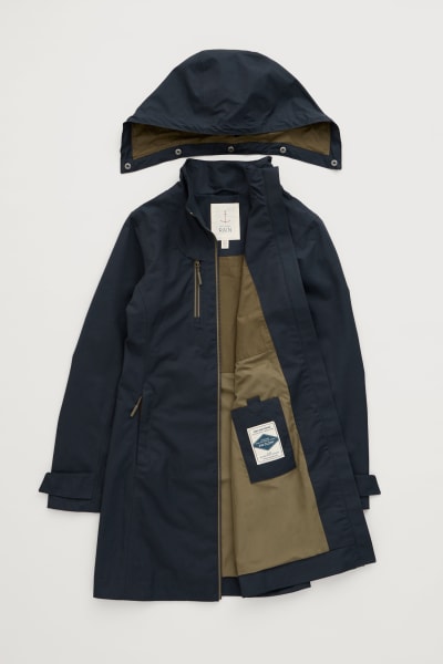 Seasalt Women's Coverack Waterproof Coat In Inkwell