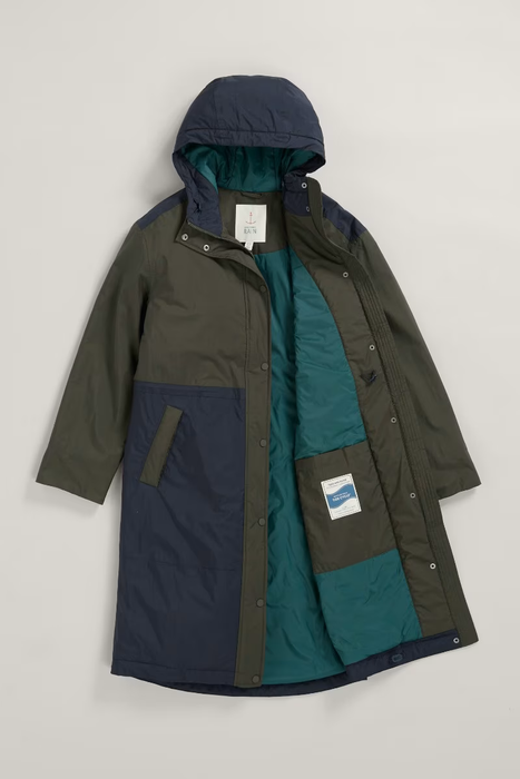 Seasalt Women's Chapel Rock Waterproof Coat In Highland/Inkwell