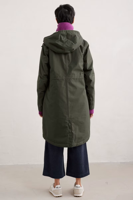 Seasalt Women s Plant Hunter Waterproof Parka Coat In Woodland