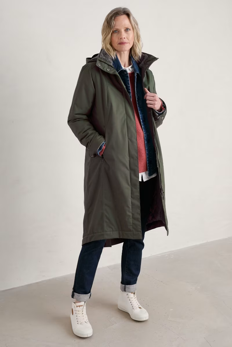 Seasalt Women's Janelle Waterproof Raincoat In Woodland