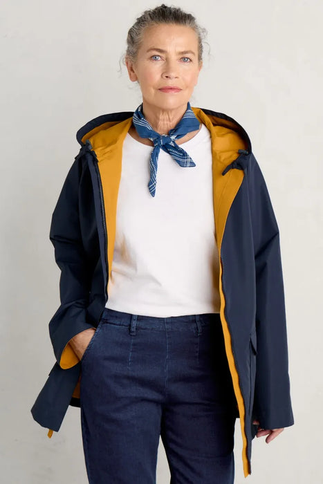 Seasalt Women's The Reversible Waterproof Raincoat - Sunglow