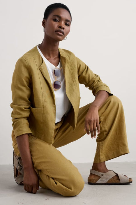 Seasalt Women's Country Lane Linen Jacket In Pear