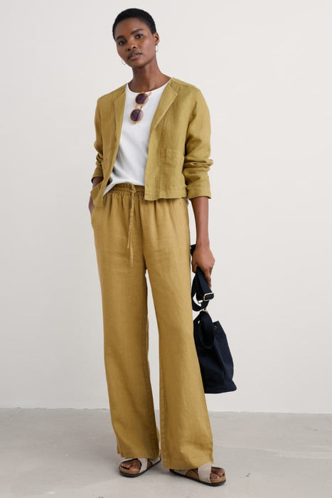 Seasalt Women's Country Lane Linen Jacket In Pear