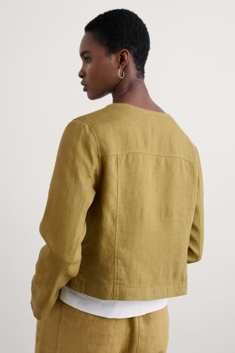 Seasalt Women's Country Lane Linen Jacket In Pear
