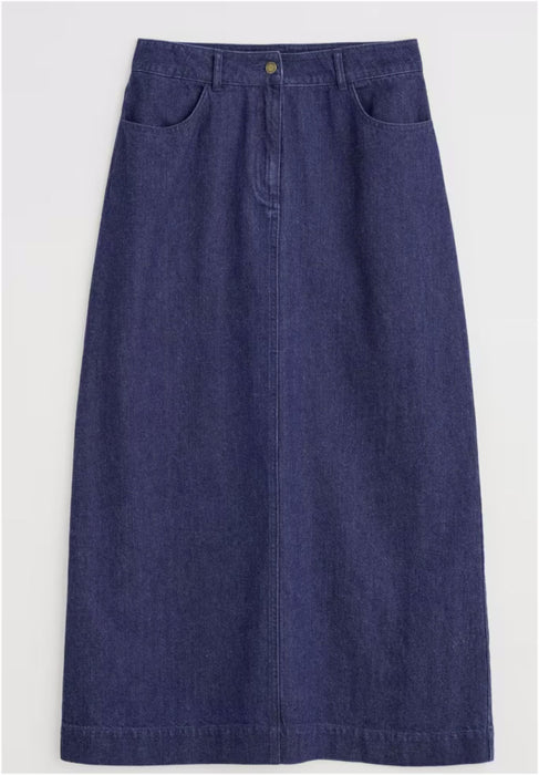Seasalt Women's Fruit Tree Midi Denim Skirt In Dark Wash