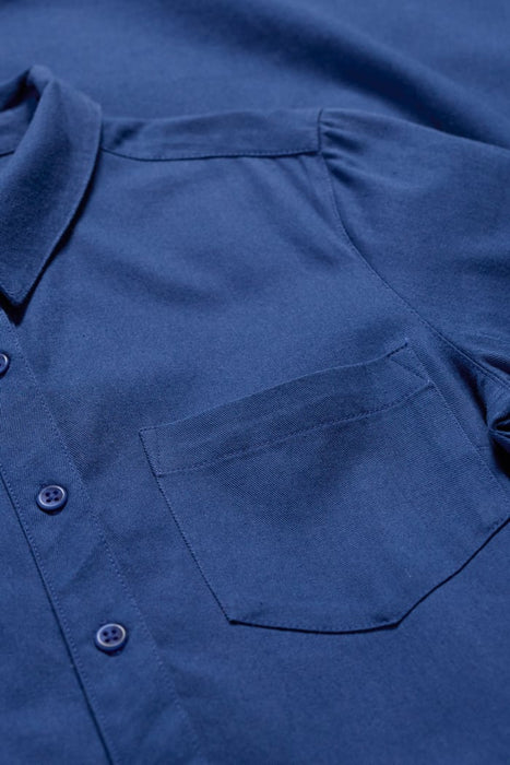 Seasalt Women's Birch Glade Organic Cotton Midi Shirt Dress In Washed Marine