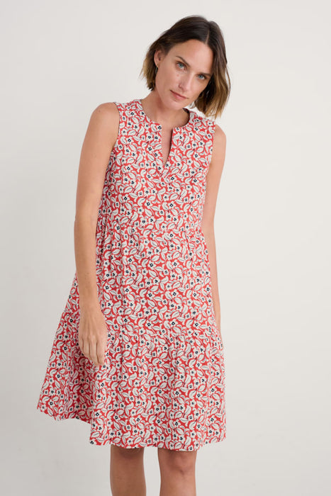 Seasalt Women's Bodelva Sleeveless Jersey Dress In Winsome Floral Sunstone