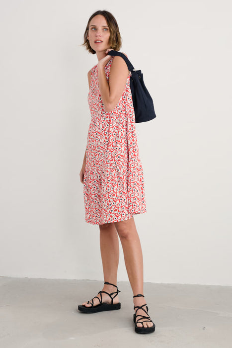 Seasalt Women's Bodelva Sleeveless Jersey Dress In Winsome Floral Sunstone