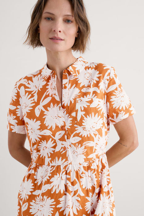 Seasalt Women's Fleet Midi Dress In Daisy Shadow Cumin