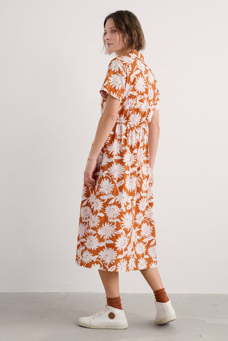 Seasalt Women's Fleet Midi Dress In Daisy Shadow Cumin