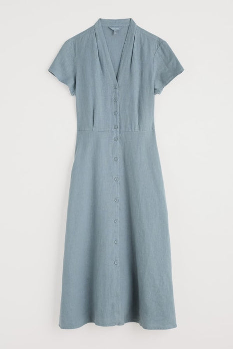 Seasalt Women's Carved Wood Midi Dress In Hail