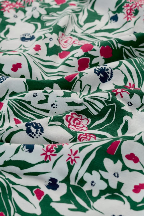 Seasalt Women's Rose A-Line Skirt In Garden Flowers Dark Forage