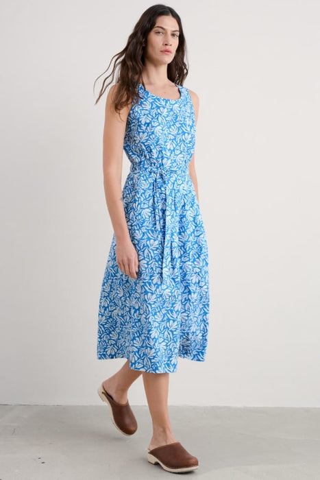 Seasalt Women's Belle Fit-And-Flare Midi Dress In Cut Out Seaweed Clear Sky