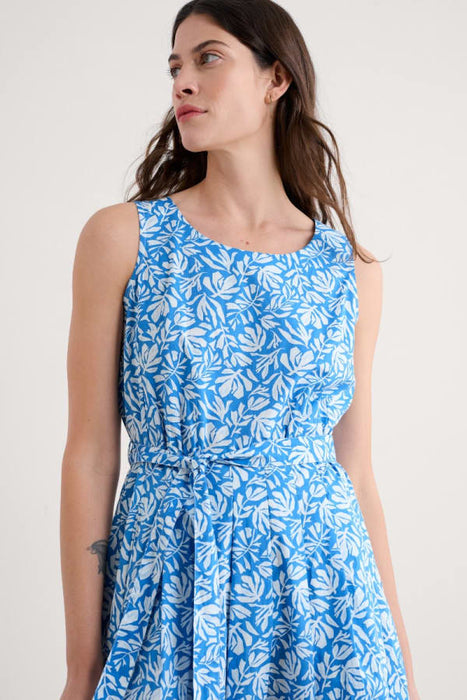 Seasalt Women's Belle Fit-And-Flare Midi Dress In Cut Out Seaweed Clear Sky