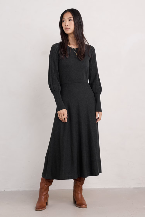 Seasalt Women's Herring Gull Knitted Dress In Onyx