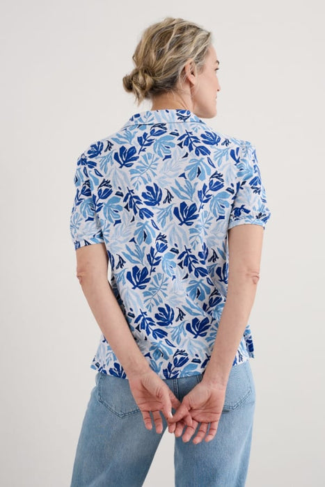 Seasalt Women's Embrace Short Sleeve Shirt In Cut Out Seaweed Chalk