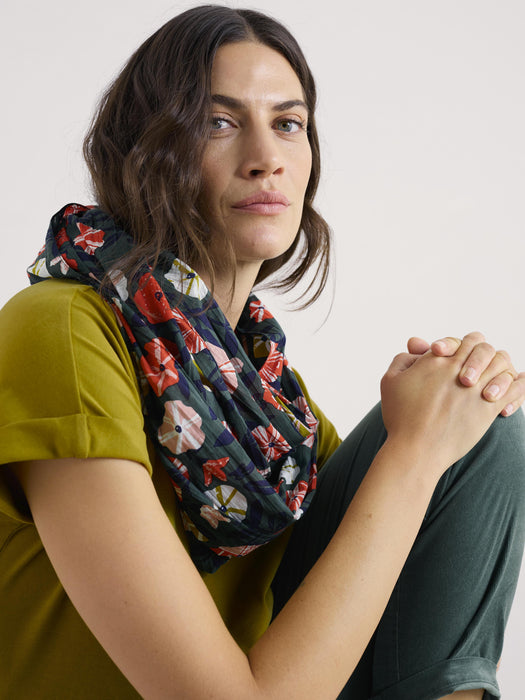 Seasalt Women's Pretty Circle Scarf In Winding Petunias Grove