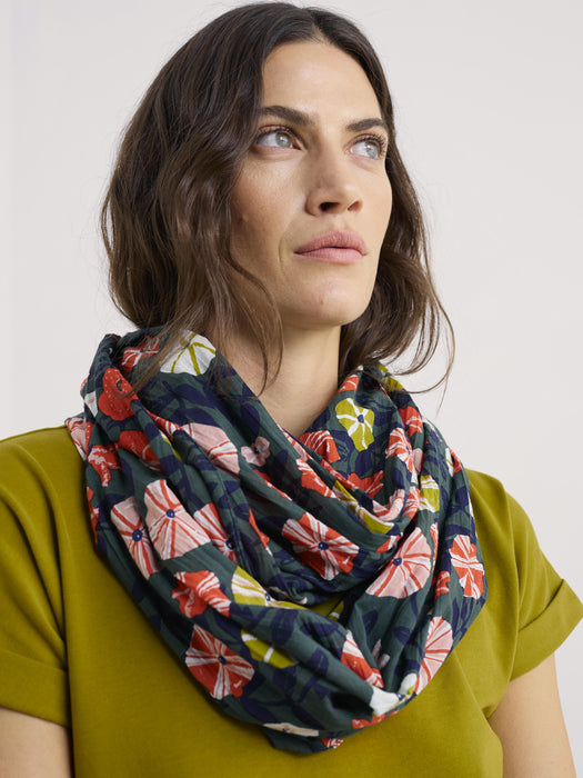 Seasalt Women's Pretty Circle Scarf In Winding Petunias Grove