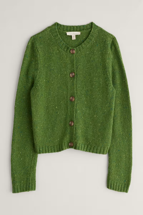 Seasalt Women's Dawson Pick Merino-Rich Cardigan In Grassland