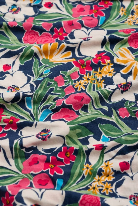 Seasalt Women's Organic Cotton Handyband In Garden Flowers Night